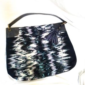 Banana Republic blue printed shoulder bag